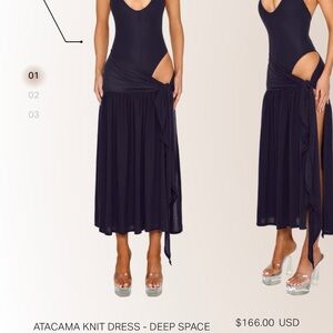 NWT COUCOO ATACAMA KNIT DRESS BLACK